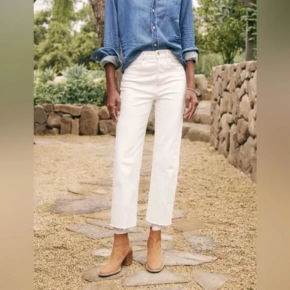 Frank & Eileen MONAGHAN Jeans in Cream, Italian Vintage Denim